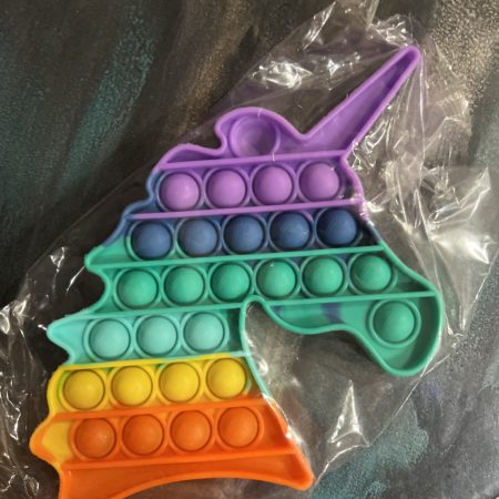 Push Popit Rainbow New Silicone Sensory Fidget Toy Bubble Poppers Stress Relief