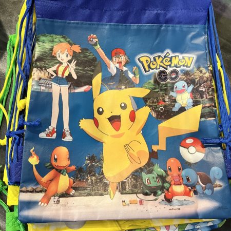 12 Kids Pokemon Go Drawstring Backpack Travel Bag  Shiny Legendary