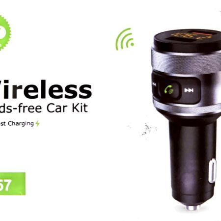 Wireless Hands Free Car Kit - Fast Charging - Model C57 QC3.0
