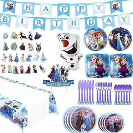 Frozen 2 Party Supplies Set - 128 Piece Birthday Decorations,10-Kids Frozen 2