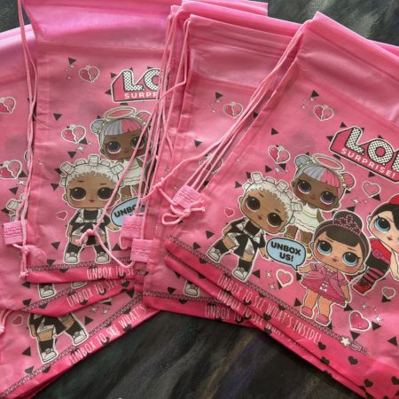 10 Surprise Doll Drawstring Bag School PE Swimming Trainer Gym