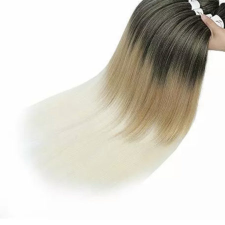 Ombre Braiding Hair Pre Stretched 26 Inch Brown Blonde 26 Inch-8Pcs 1B-27-613