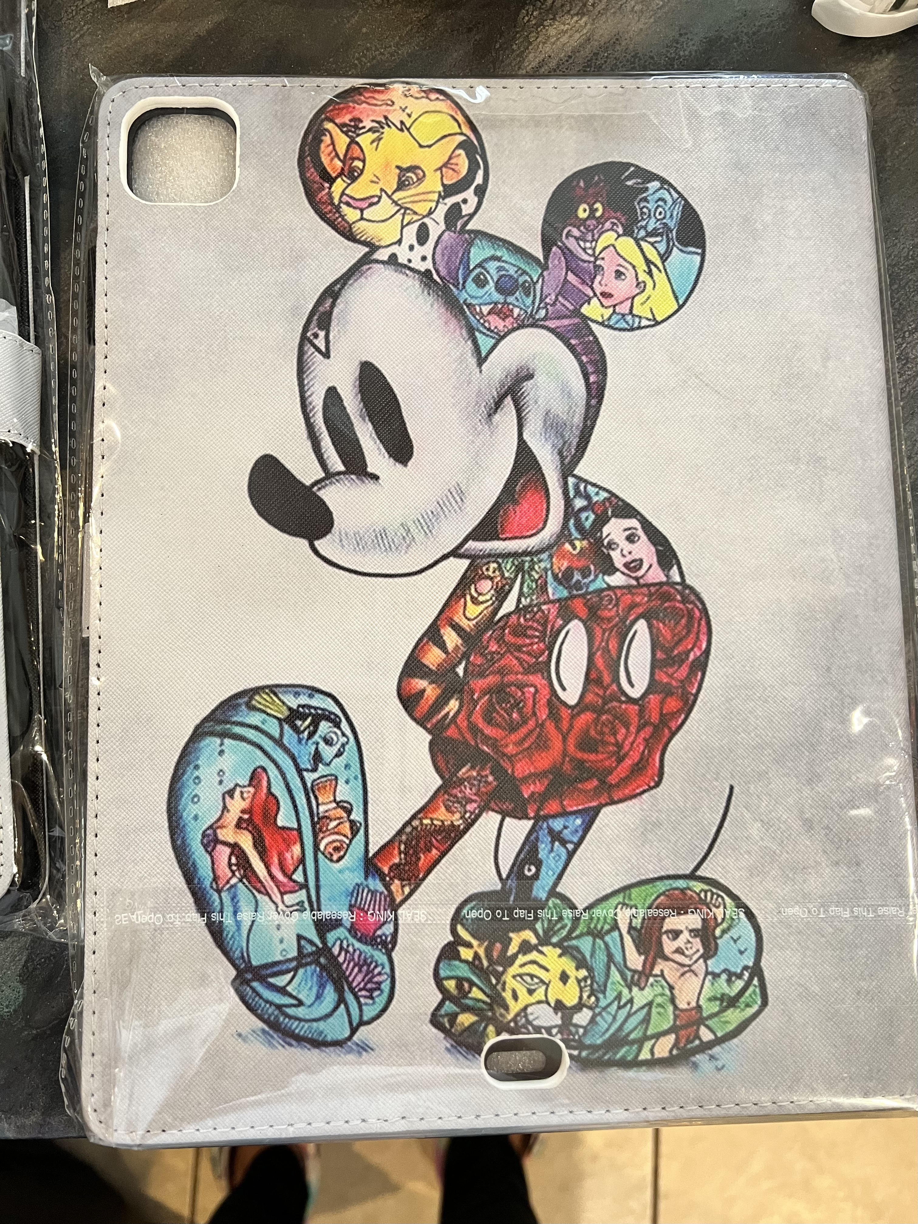 iPad Pro 2020 12.9in Display Custom Art Disney Themed Smart Folding Cover Case