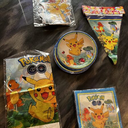Set of 64 Pcs Pokemon/Pikachu Birthday Party Supplies