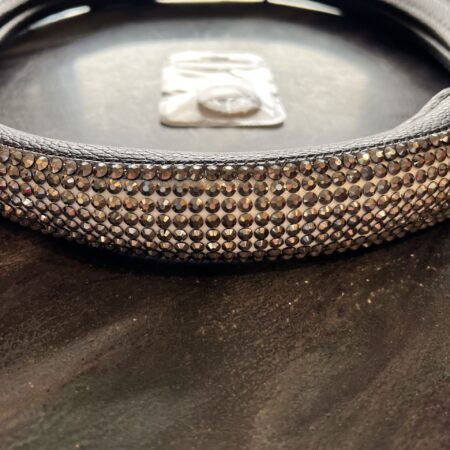 Car Steering Wheel Cover 38cm/15" Shiny Rhinestone Bling Diamond  Center Emblem
