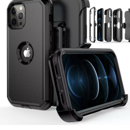 For iPhone 12/12Pro 13 Pro Max Shockproof Heavy Duty Case Cover+Belt Clip
