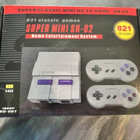 Super Classic Mini SN-02 Home Entertainment System,  821 Super Nintendo Games