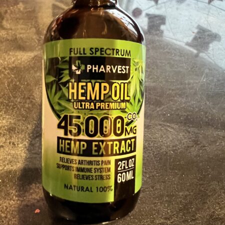 Premium Hemp Seed Oil Drops 45000mg for Pain Relief,Stress,Anxiety,Sleep